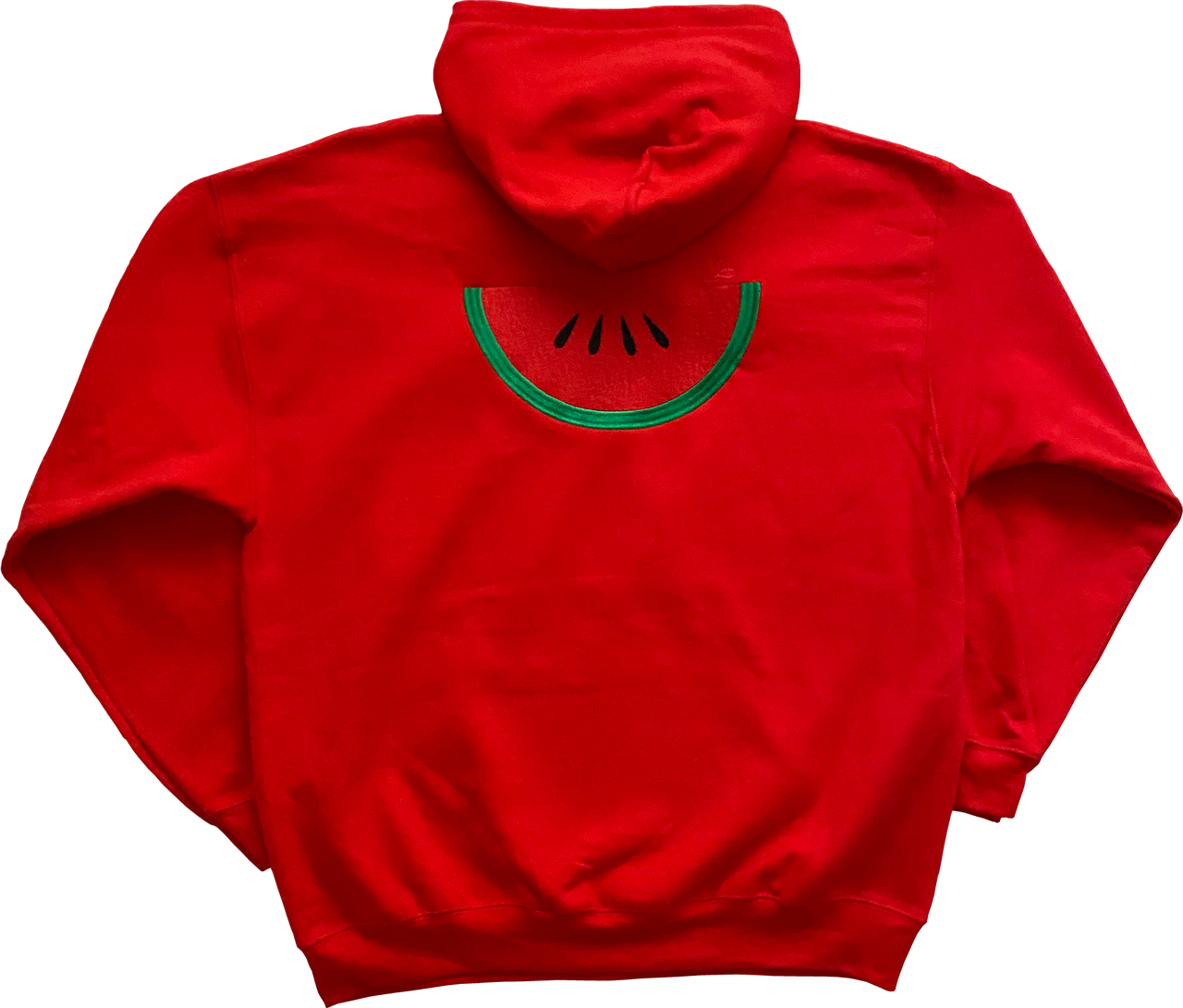 Embroidered Keep Biting Hoody - Red