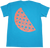 Travel Melon Tee - Turquoise w Neon Orange