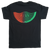 Wavy Fade Tee - Black w Red and Green