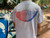 Wavy Fade Tee - Grey w Red and Blue