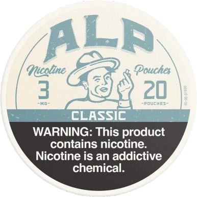 ALP Classic nicotine pouches 5 can roll of the unflavored variety