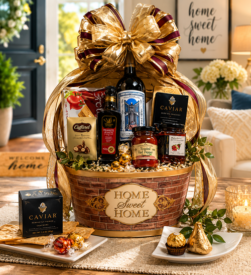 Home Sweet Home Brick Theme Gift Basket