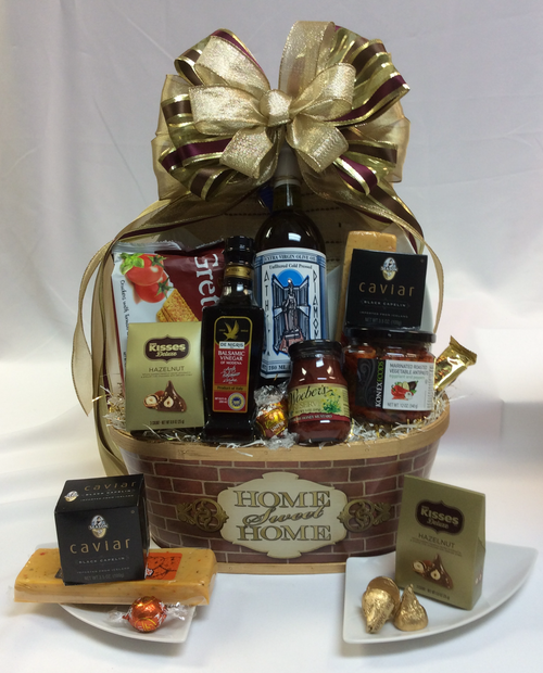 Home Sweet Home Brick Theme Gift Basket