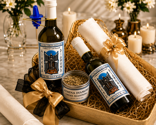 Athena Diamond Bread Basket Gift Set
