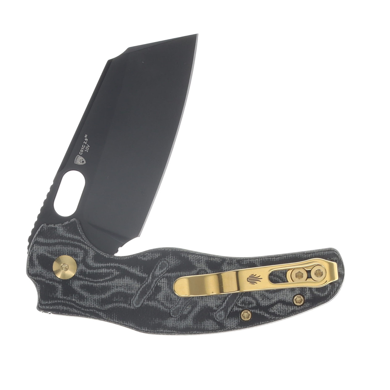 Kizer SMKW Exclusive C01C 2.9 Sheepdog Folder Blue-Black Micarta W