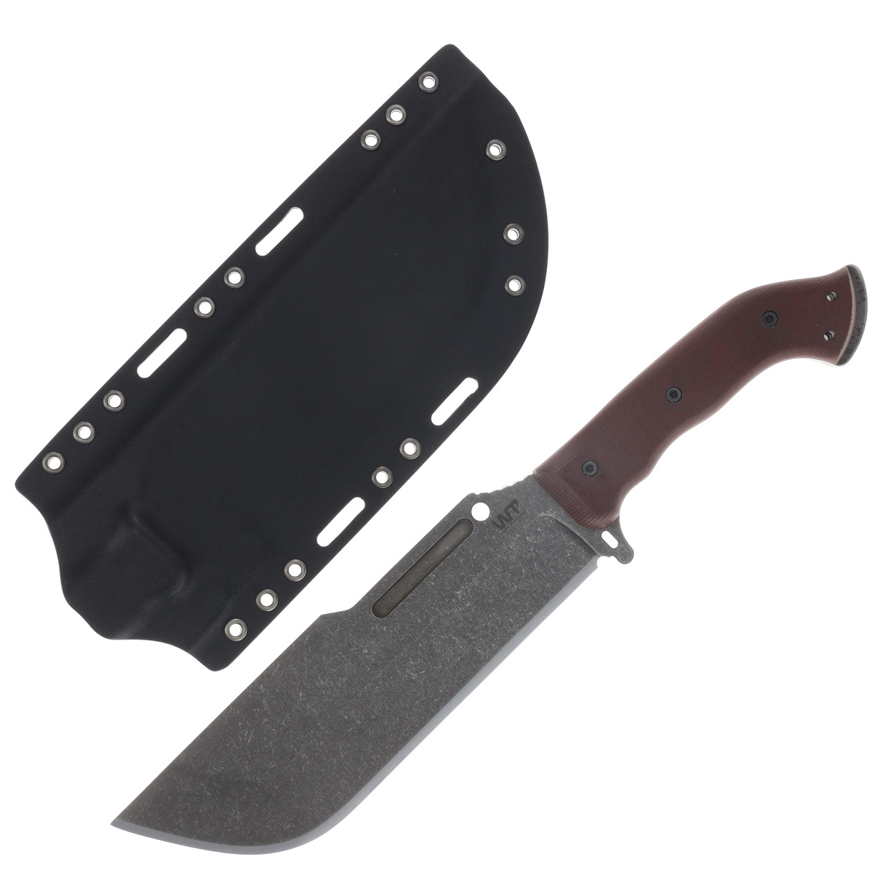 Work Tuff Gear Ares-NC Canvas Micarta Grip Handle Dark Washed SK85 Blade Black Kydexheath SK85-DWCMB