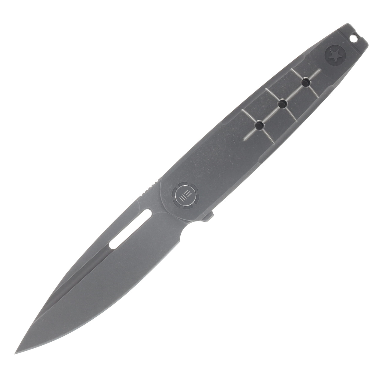 WE Knife Co Hull Gray Titanium Flipper Nested Liner Lock Knife WE24046-2
