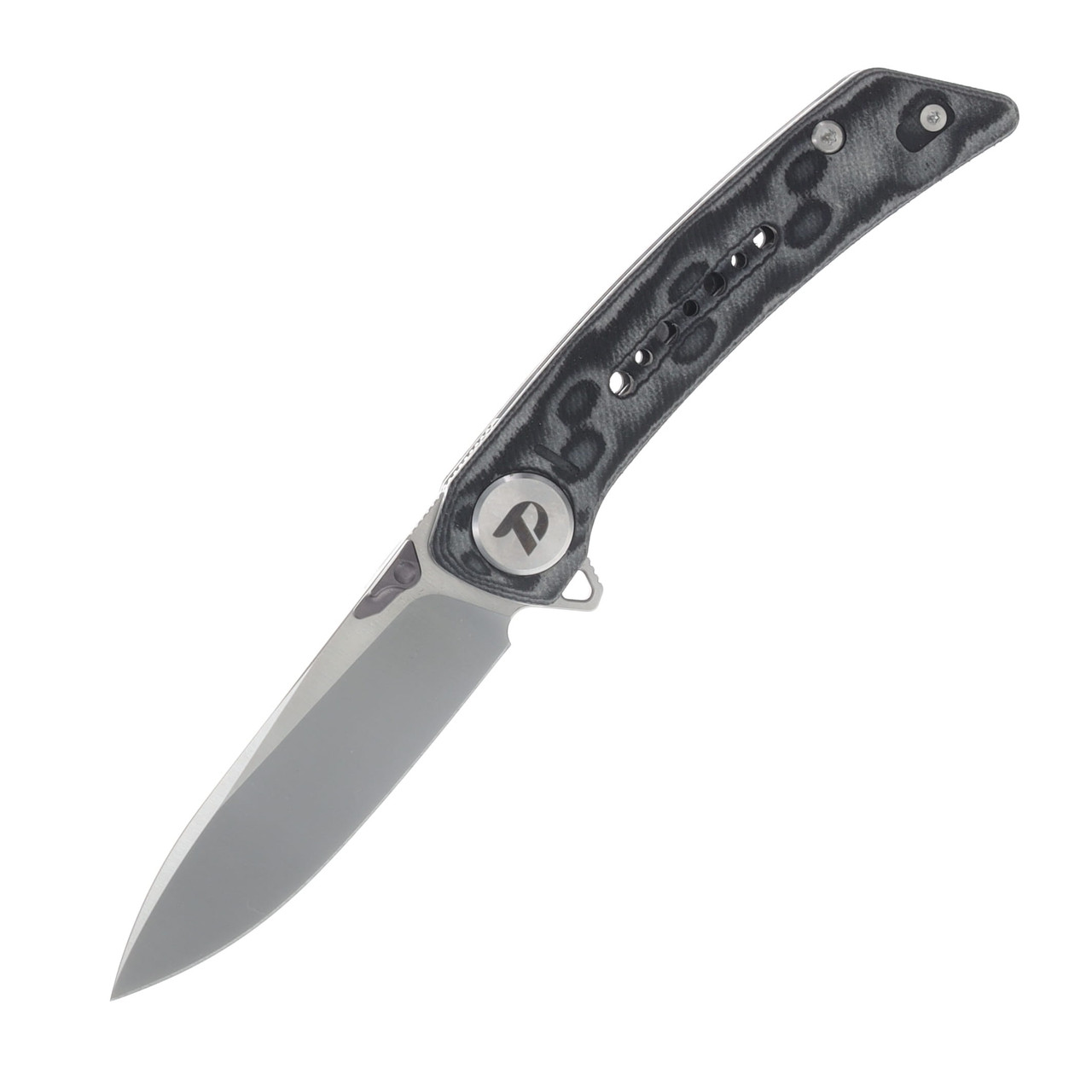 Dreamtech Linerlock Black & Gray Micarta DTK3610MG