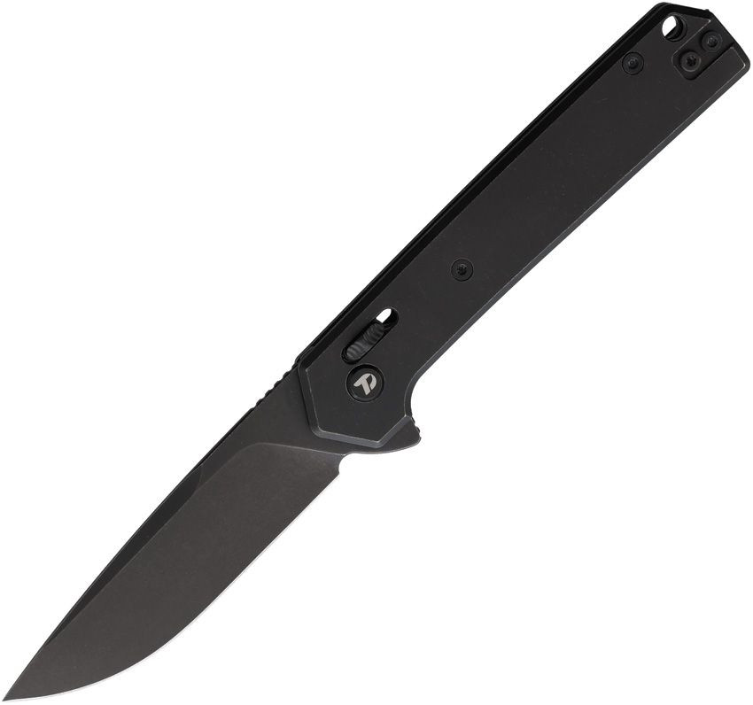 Dreamtech Black Titanium VG-10 Drop Point Crossbar Lock Folding Knife