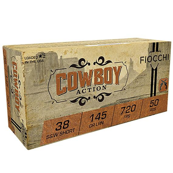 Fiocchi Cowboy Action .38 S&W Short LRN 145 Grain 250 Rounds