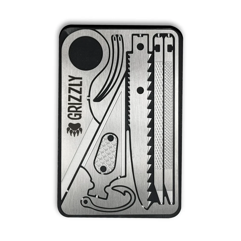 Lucky Jack Grizzly Adventure Card 11-in-1 Wallet Multi-Tool