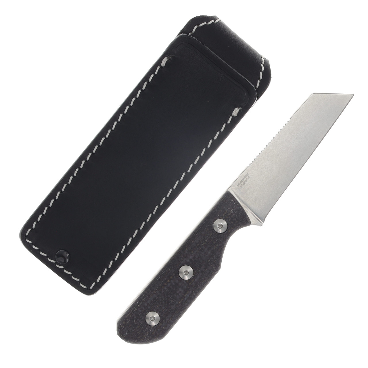 STRAIGHTLINE SCORER Brown Burlap Micarta Magnacut Stonewash SLSC-BB