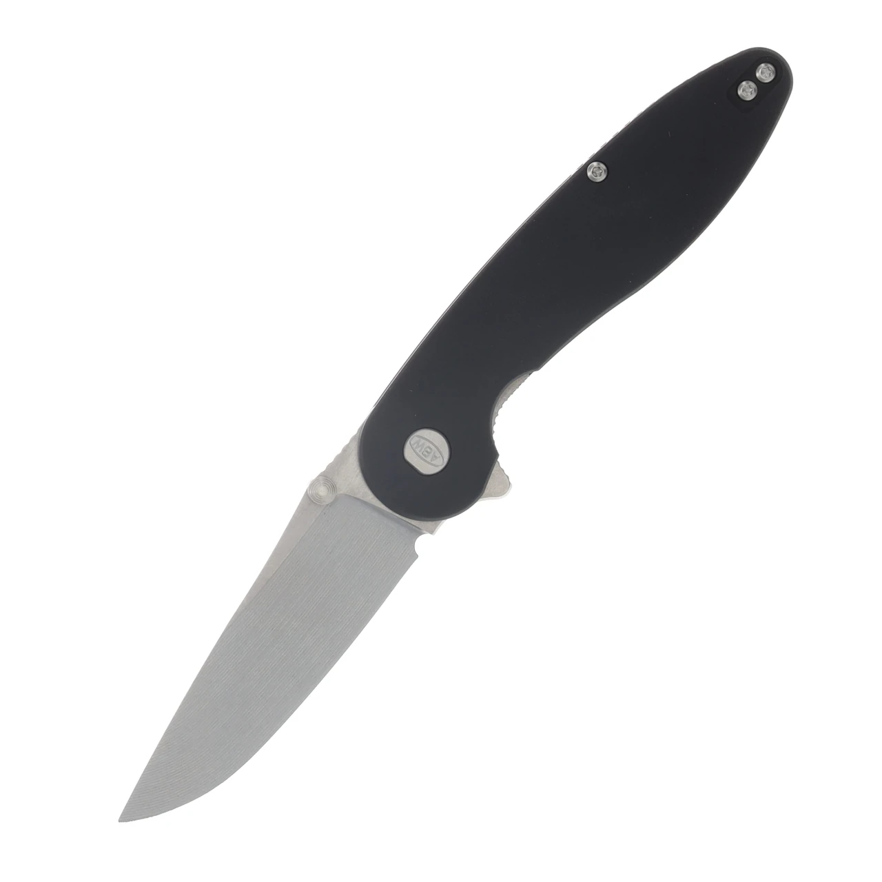 ABW Model 1 V7 Folding Knife Black Aluminum Handle Magnacut Blade