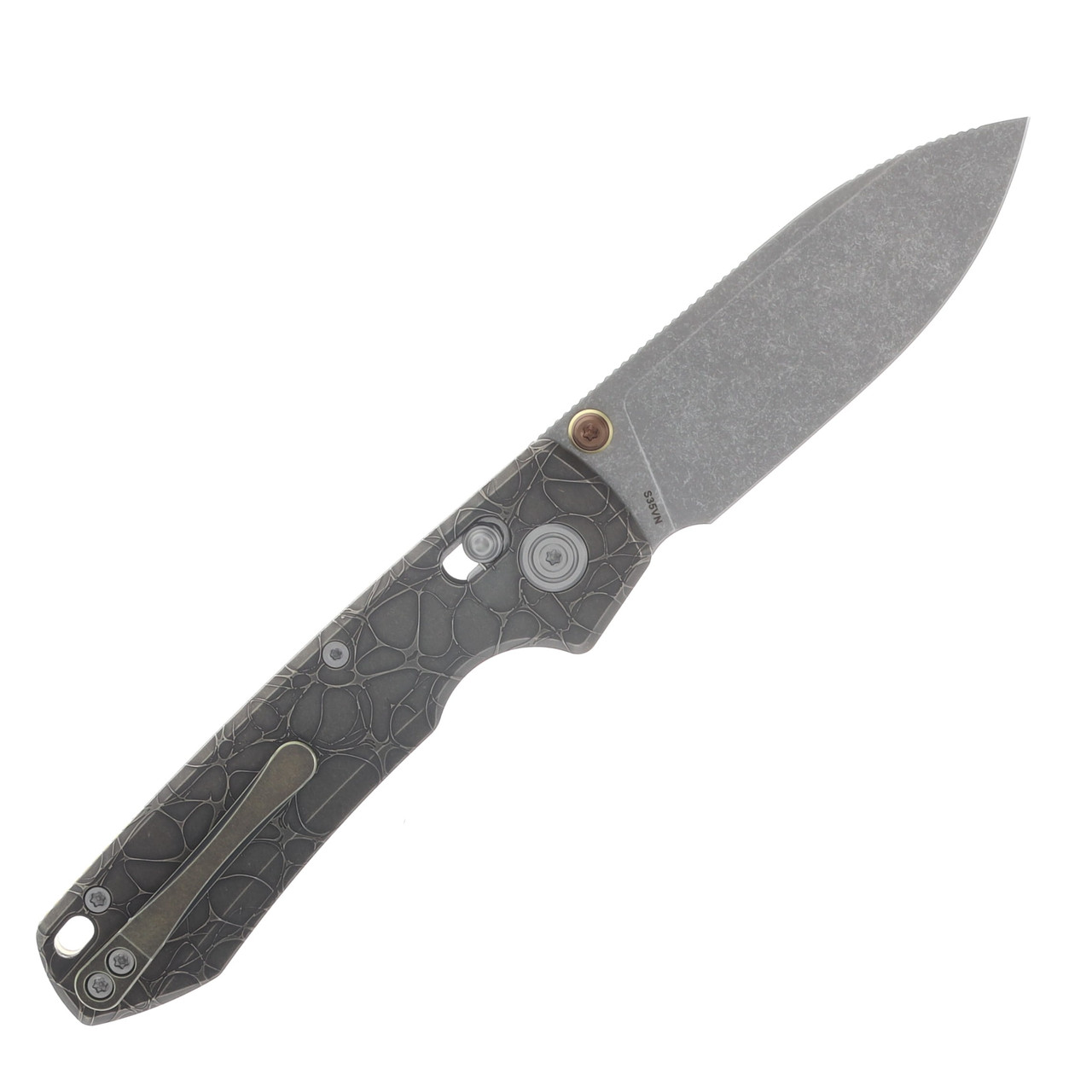 Vosteed Raccoon TiSlim Folder S35VN Acid-SNTWSH Blade Acid Wash