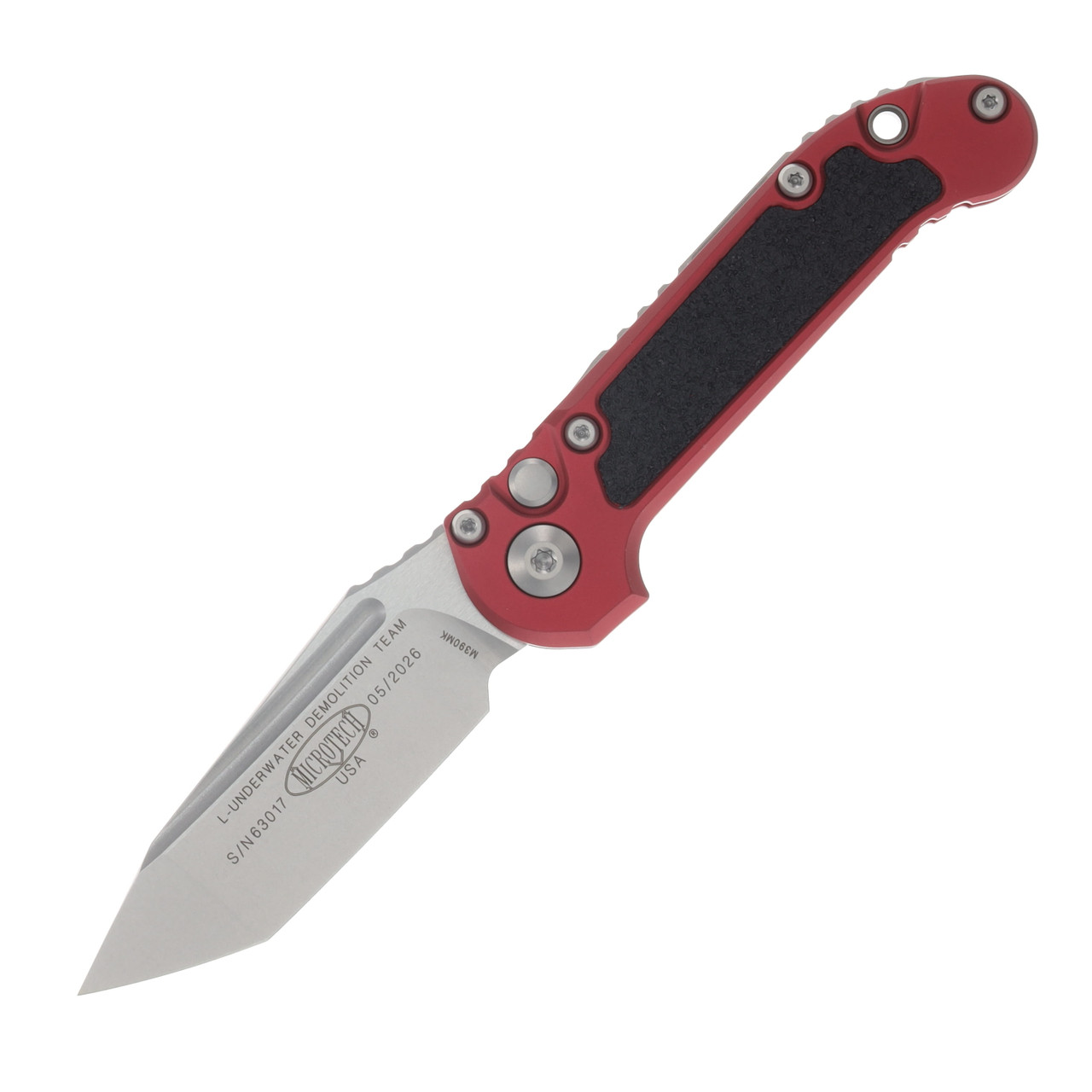 Microtech LUDT Gen III Automatic Knife Stonewash T/E Merlot AUMT113610MR