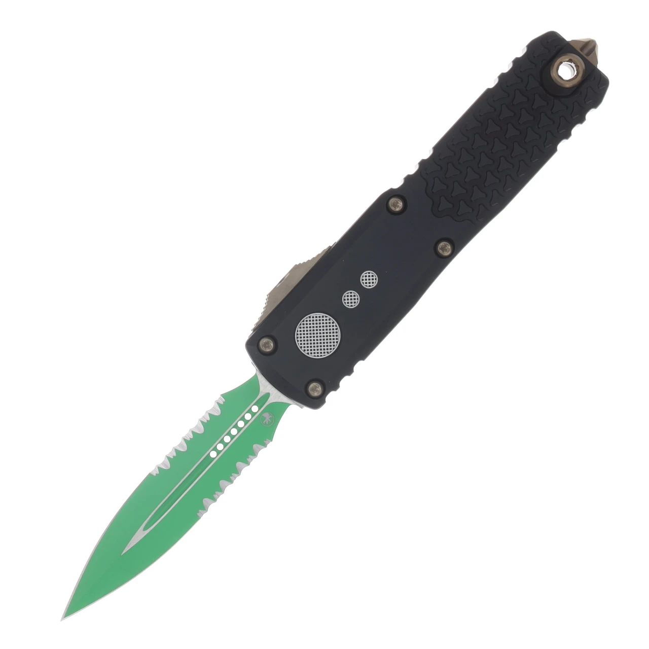 Microtech UTX-85 Gen IV D/E P/S Jedi Master Green Blade Bronze/Black AUMT123242JM