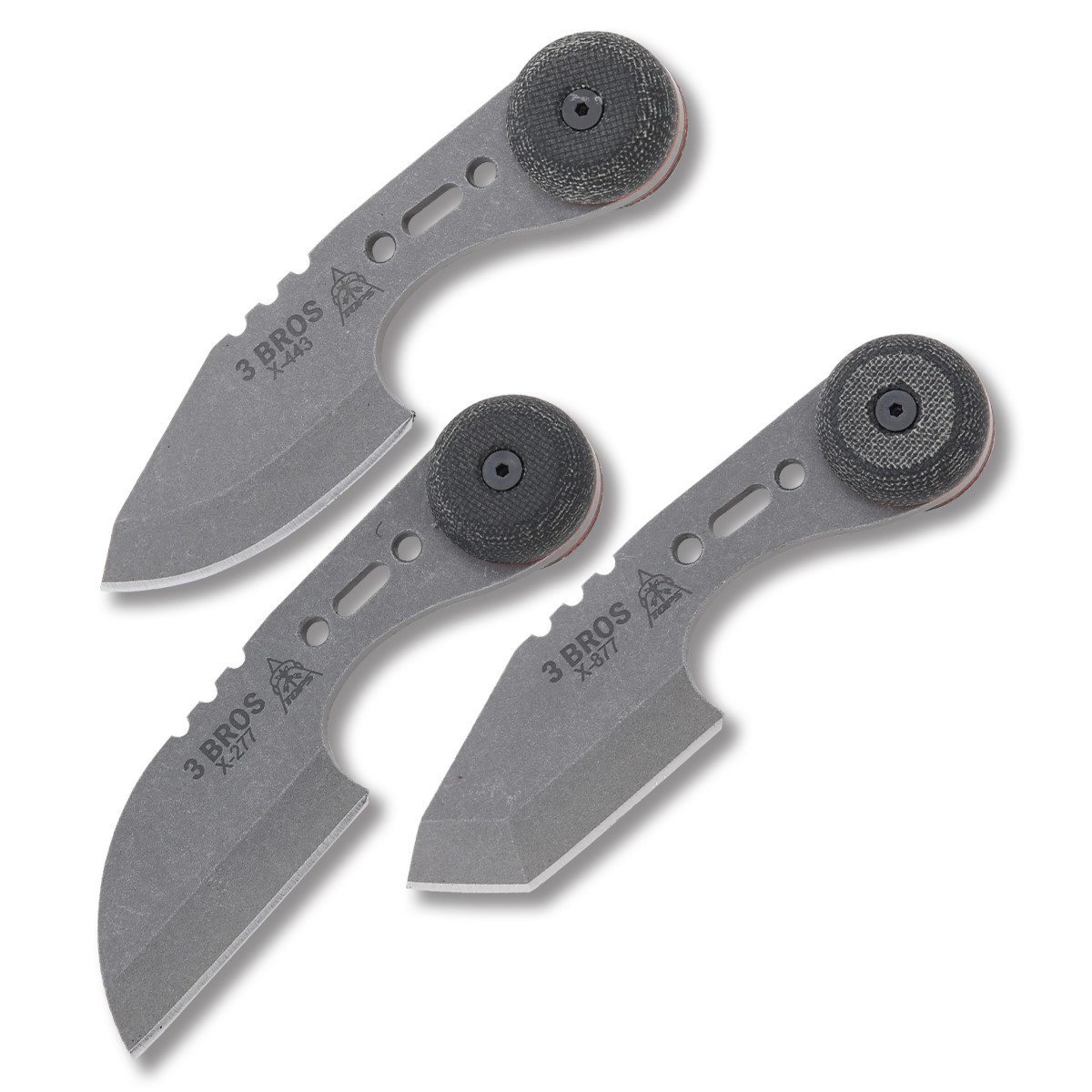 TOPS 3 Bros Fixed Blade Knife Combo Pack TP3BRCMB - Smoky Mountain