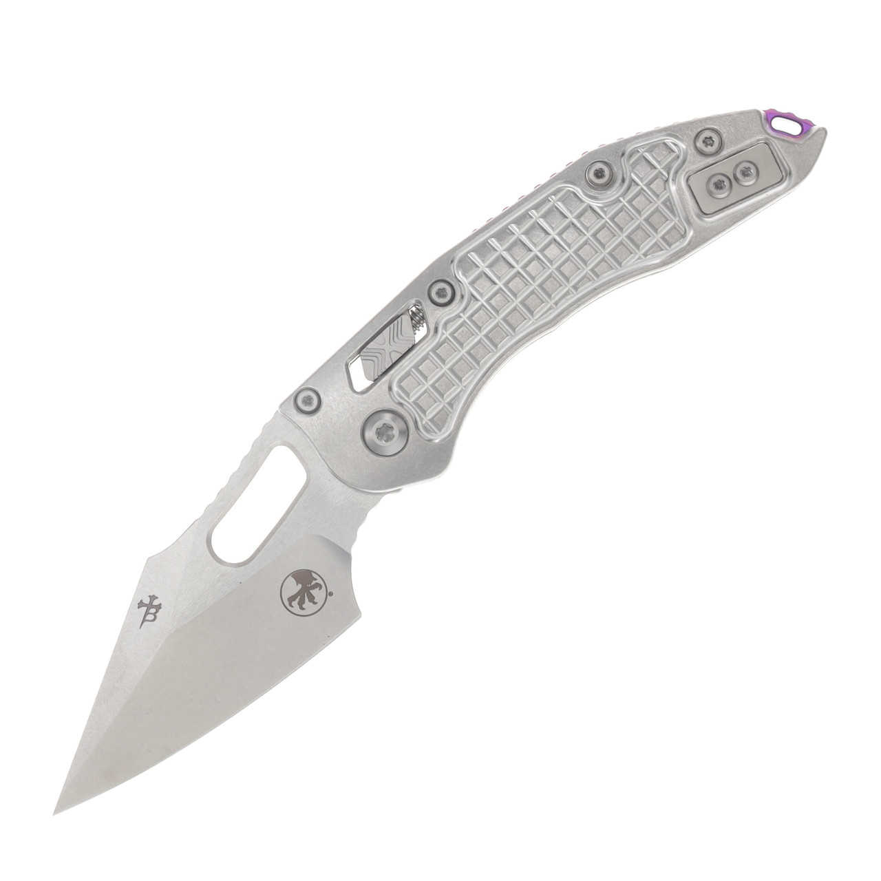 Microtech Stitch RAM-LOK MS STD Folder STNWSH-STNWSH Frag 6AL4V TI W/Purple AUMT169RL10FRMS3