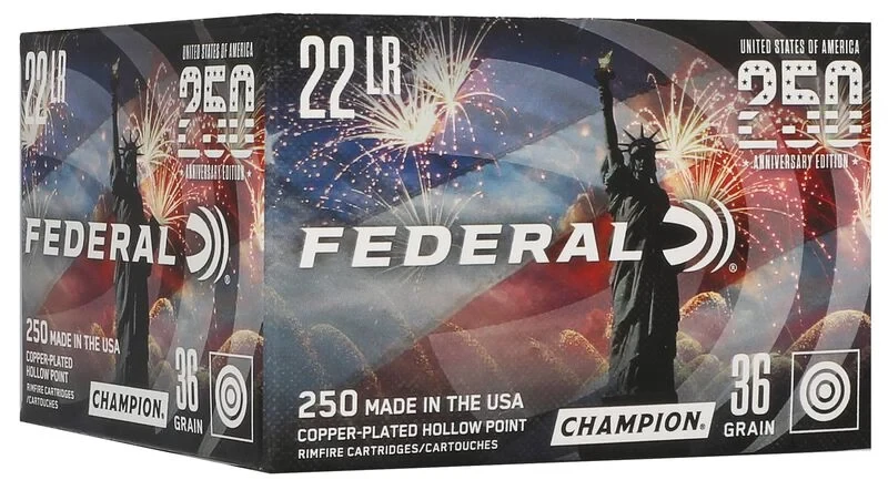 Federal Champion 250th Anniv USA Edition 22 LR CPHP 36gr 250Rds