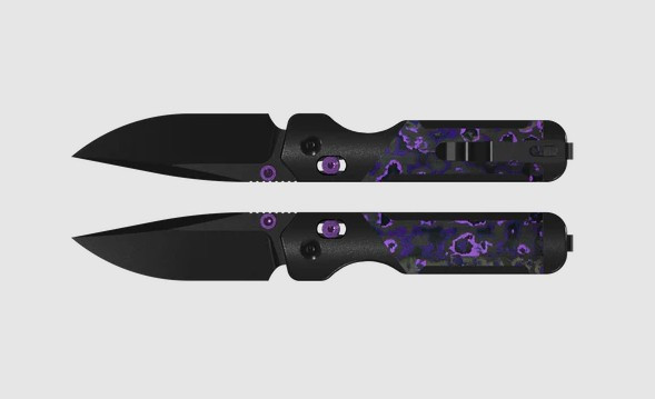Kizer Militaw 315 Clutch Lock Folding Knife Black Matte Elmax