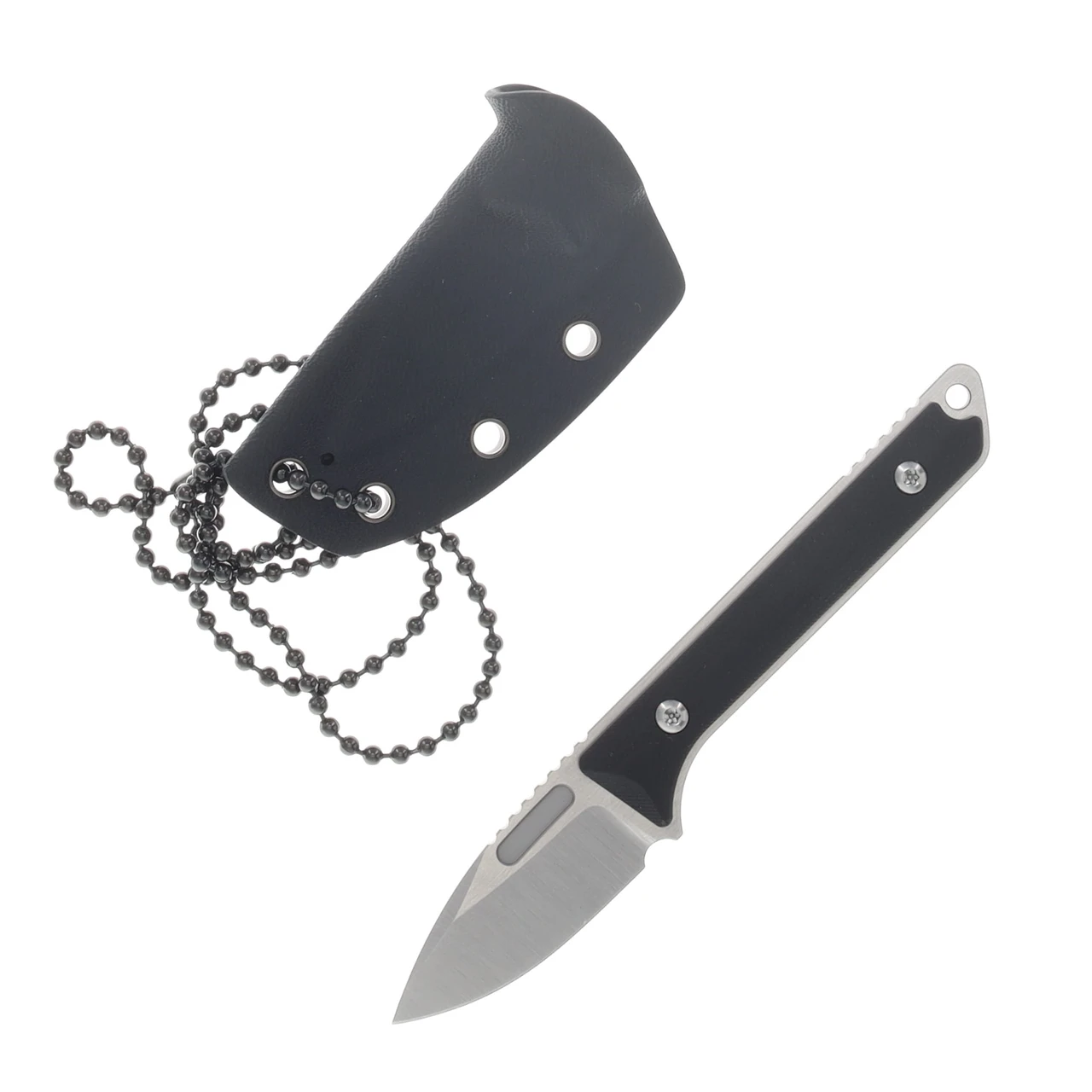 Griffin Scout Medic Fixed Blade Satin Magnacut - Titanium Black G10 W/Sheath GRIFFSMSATBLKG10