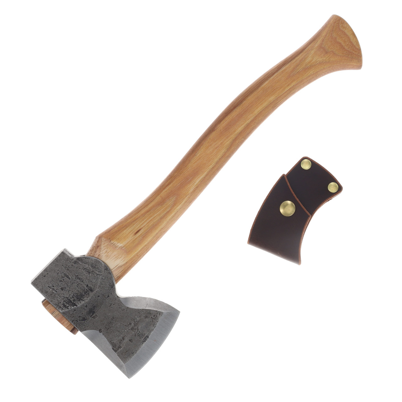 Hoffman Blacksmithing Mountains to Sea Axe 15" Oval Handle Standard End with Bevels HOFMSAOSB