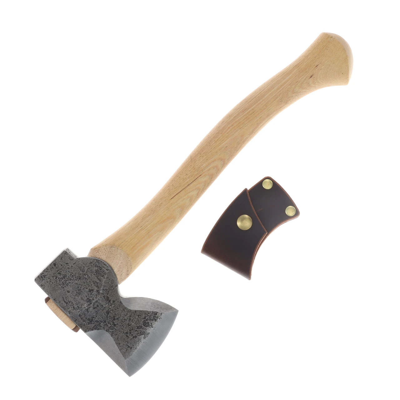 Hoffman Blacksmithing Mountains to Sea Axe 15" Oval Handle Bulb End with Bevels HOFMSAOBB
