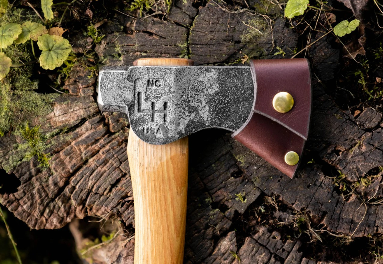 Hoffman Blacksmithing Trapper Hatchet 15" Oval Handle Standard End HOFTHOS