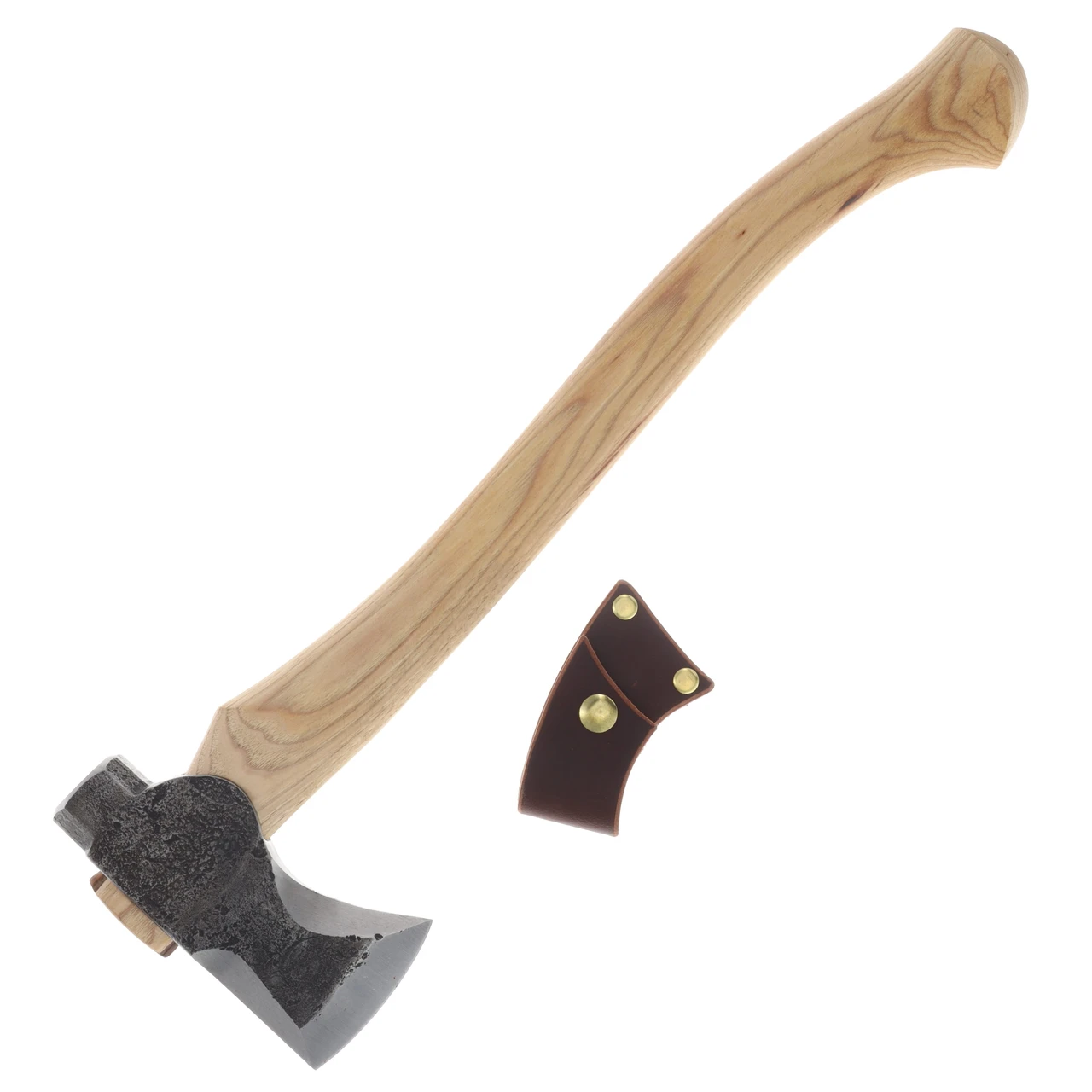 Hoffman Blacksmithing Trapper Hatchet 19" Oval Handle Bulb End HOFTH19OB