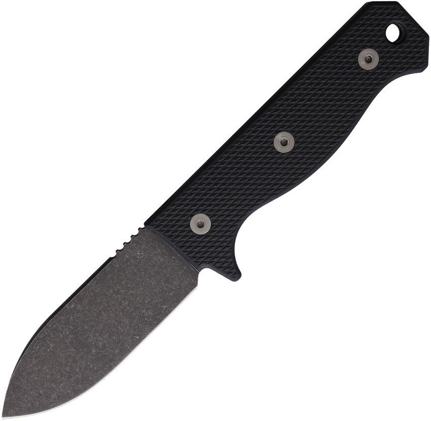 Maratac R4A Fixed Blade Black G10 Handle Black Stonewash D2 Blade W/ Sheath MAR121