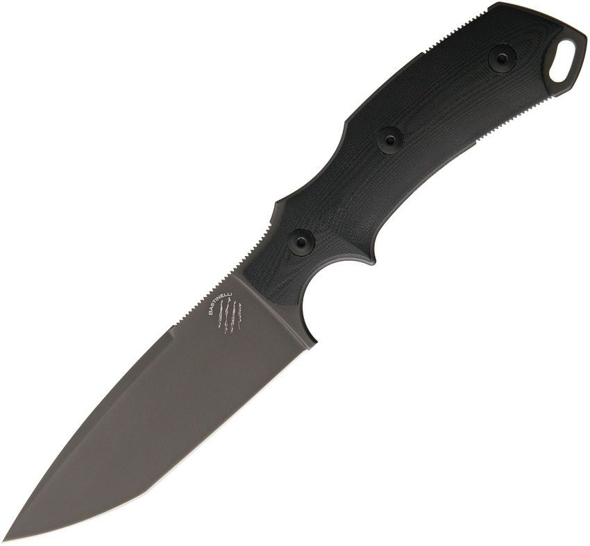Bastinelli Creations R.E.D. V2 Fixed Blade Black BAS04V2