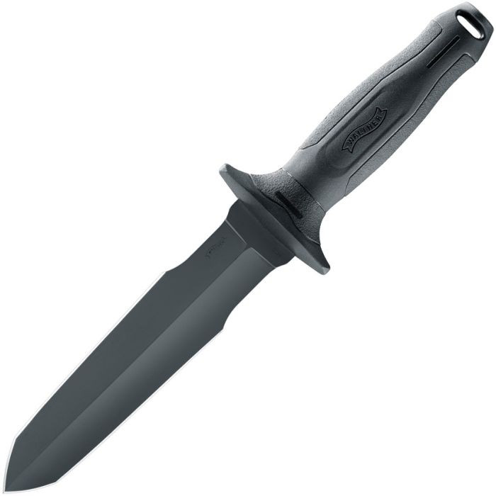 Walther DagTac 1 Fixed Blade Knife Gray 440C Dagger/Black Nylon WAL50793