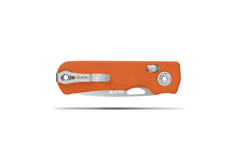Olive Knives Lenta Folding Knife High Visibility Orange G10