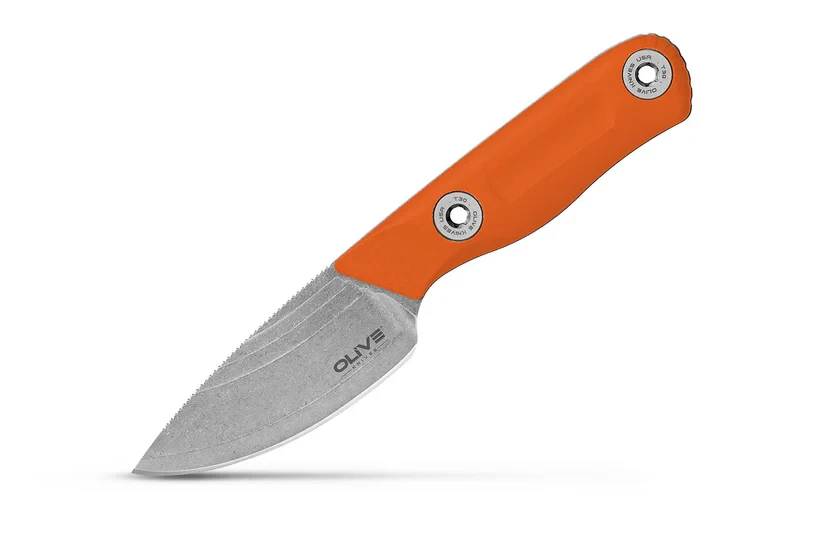 Olive Knives Venari Fixed Blade Orange G10 Handle Elmax Blade RH Kydex Sheath VNRS-G10ORN-EL-KRH