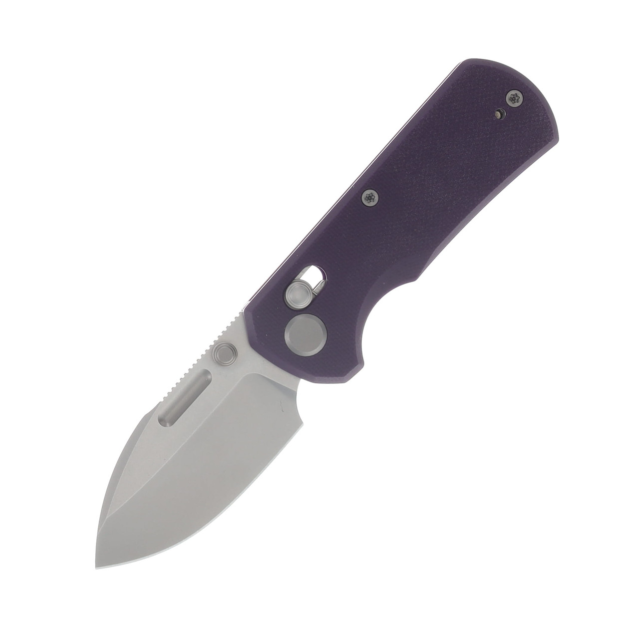 GEO Knife Fabian Hobbelen Belluf Folder SW M390 Blade Purple G10 Handle GEO2508C