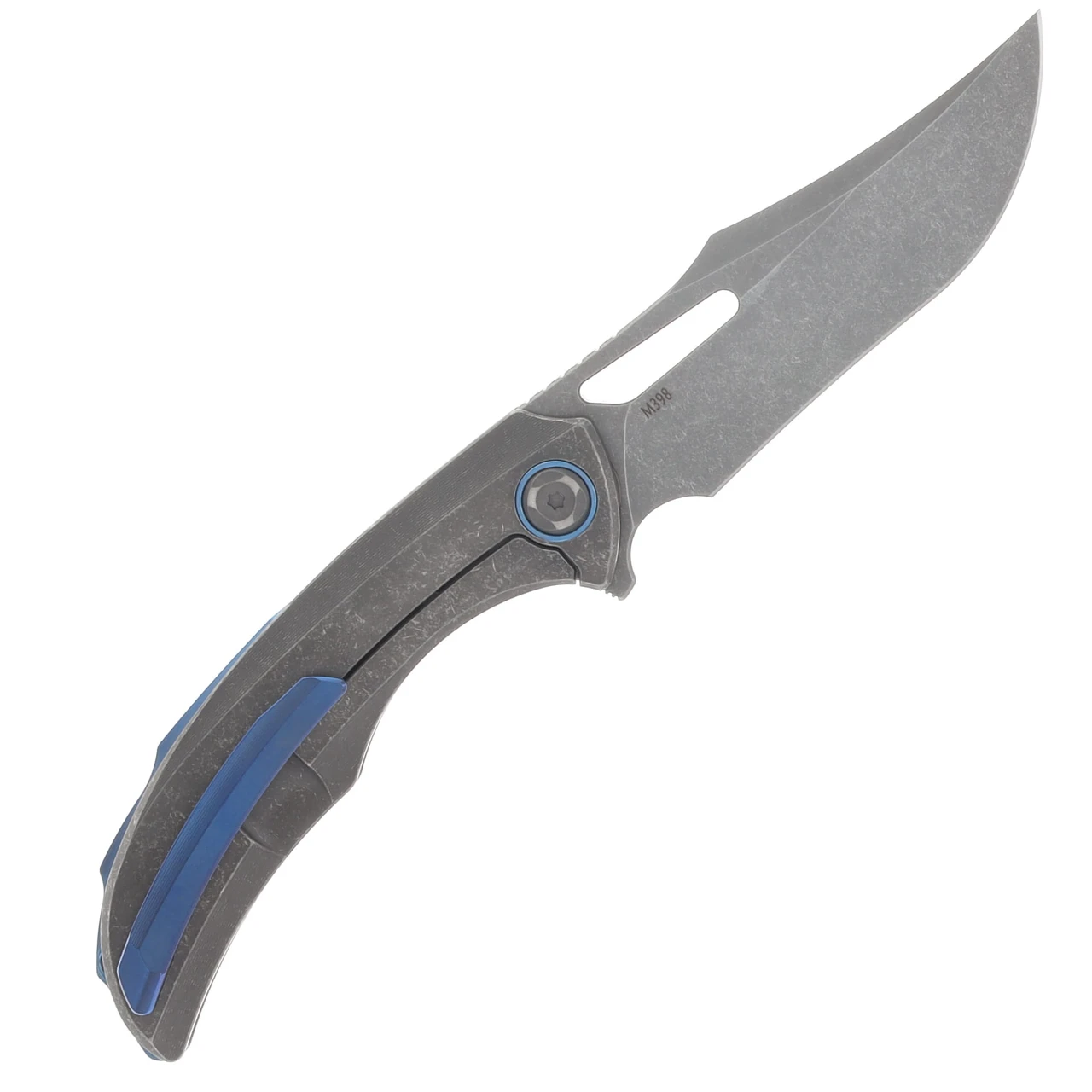Poikilo Blade Armadillo Standard DSW Folding Knife TI Handle M398 Blade POIBARMASDSW