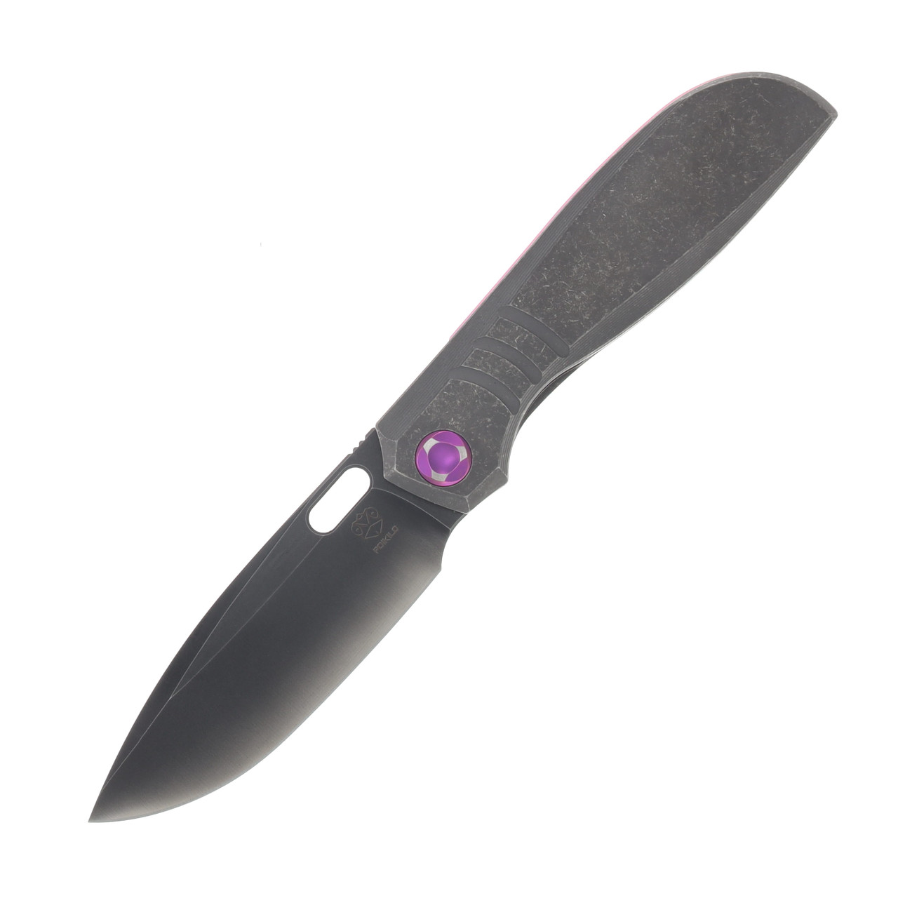 Poikilo Blade Gecko Folding Knife Standard DSW V2 3 Fins TI Handle M398 Blade POIBGECSDSWV23FINS