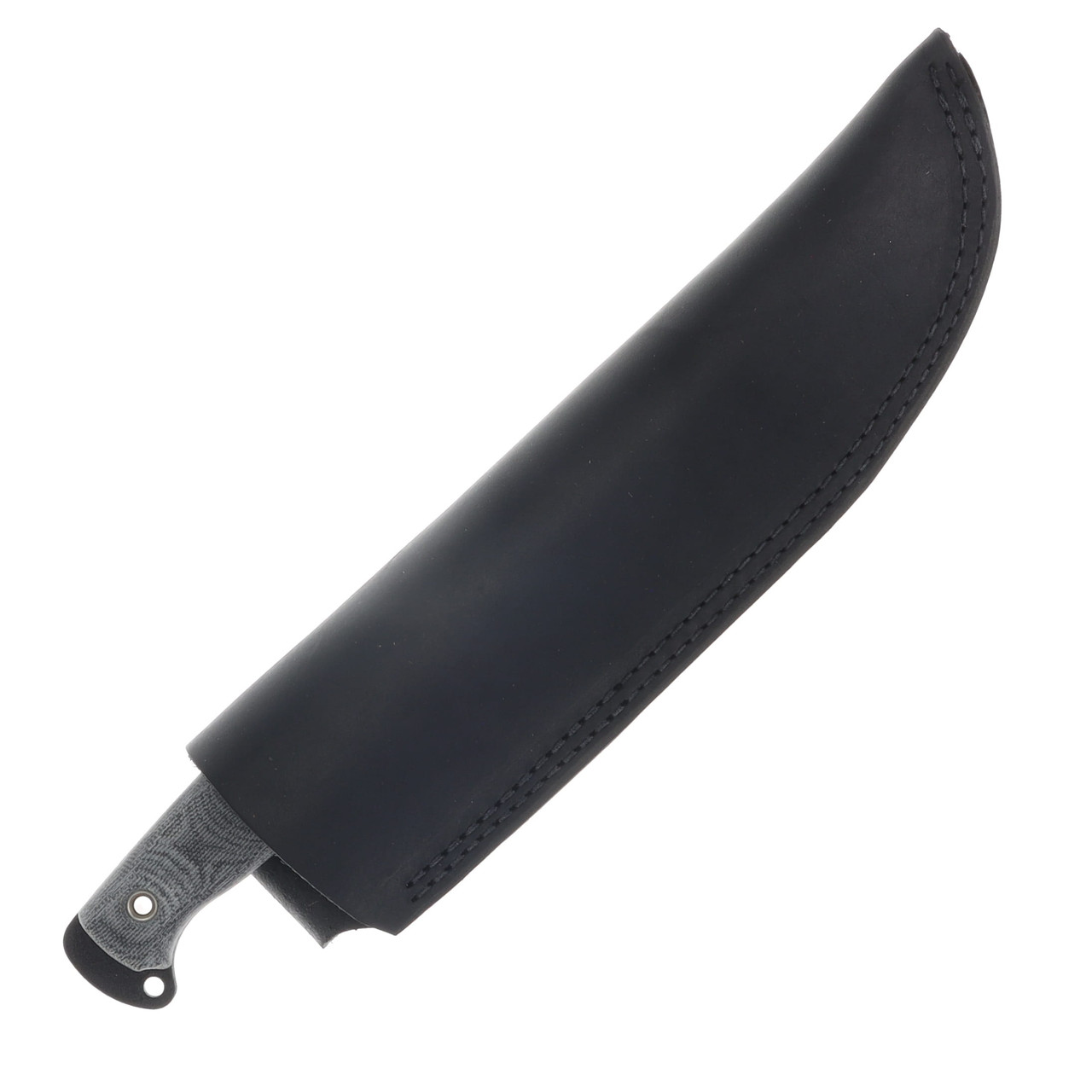 Busse Boss HOG Badger Fixed Knife Coated Black Blade Black Canvas