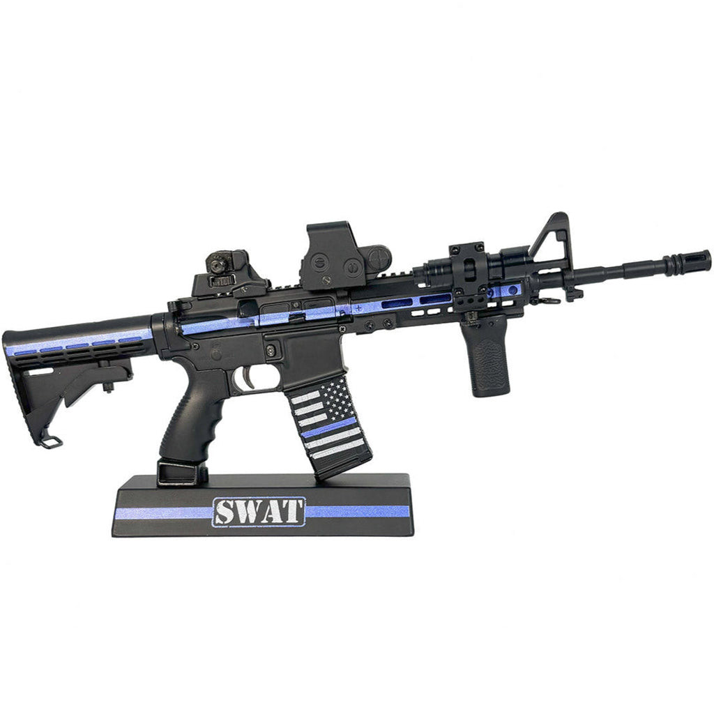 Goat Guns AR-15 Model Thin Blue Line/Swat Miniature AR-BLUELINE