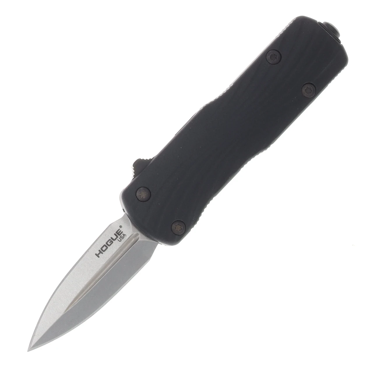 Hogue Micro Counterstrike OTF Auto D/E Tumbled Magnacut Blade Black Aluminum Case - Polymer Cover - Black  AUHG34709