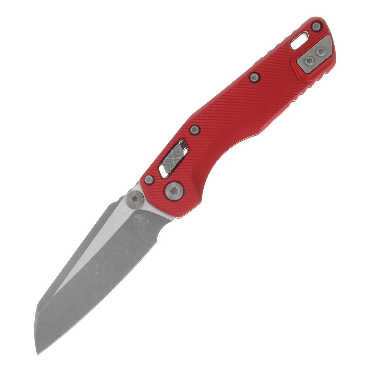 Microtech MSI Mini RAM-LOK Folder SE Apocalyptic Standard Fluted Aluminum Red MT210M10APFLRD