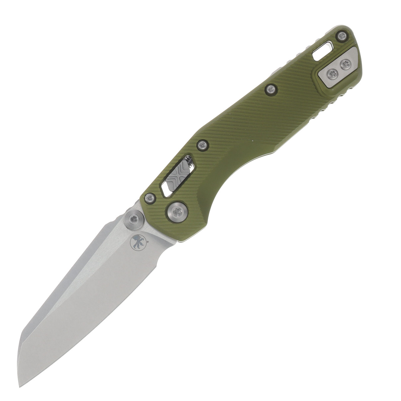 Microtech MSI Mini RAM-LOK Folder SW Standard Fluted Aluminum OD Green MT210M10FLOD