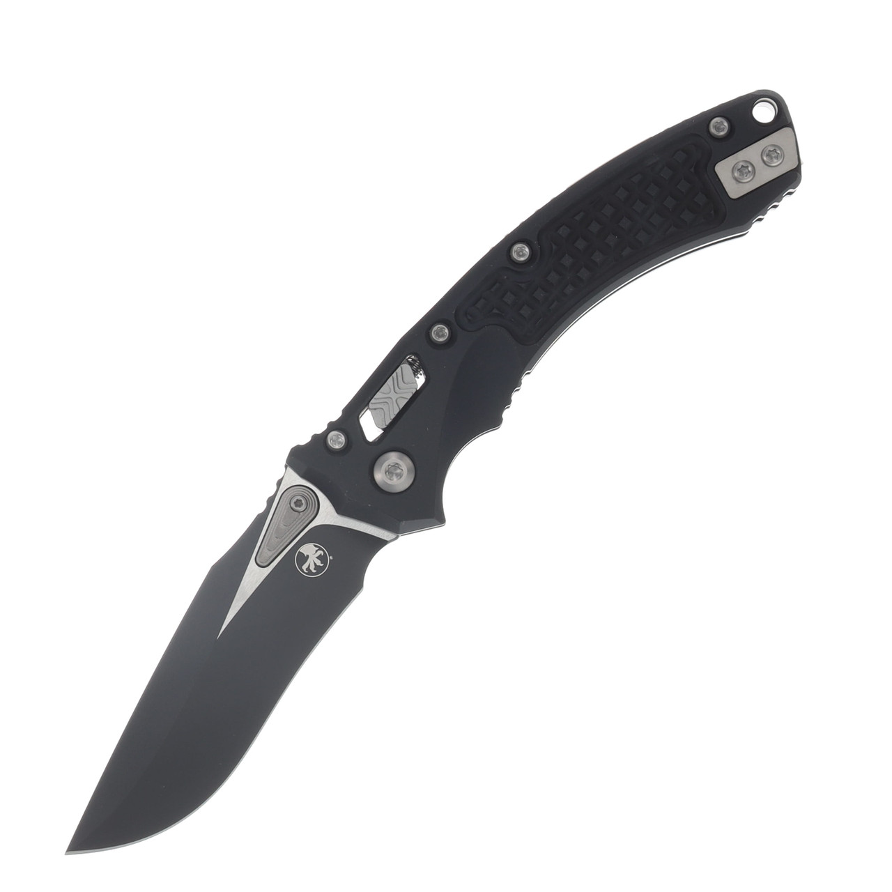 Microtech Amphibian Mini RAM-LOK Folder S/E Black Tactical Standard Frag MT137MRL1FR