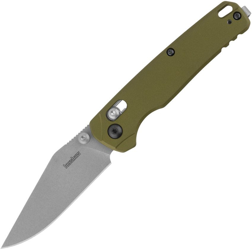 Kershaw Bel Air Olive Green Aluminum Handle Stonewash Magnacut