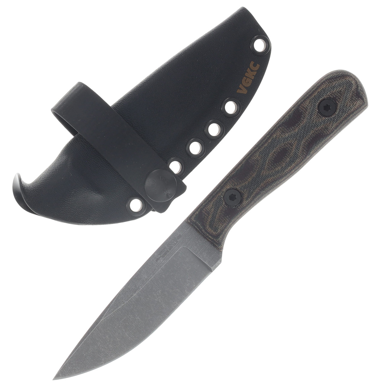 Very Good Knife Co Hornet Python Micarta Handle Stonewash AEB-L Blade VGKCHPM