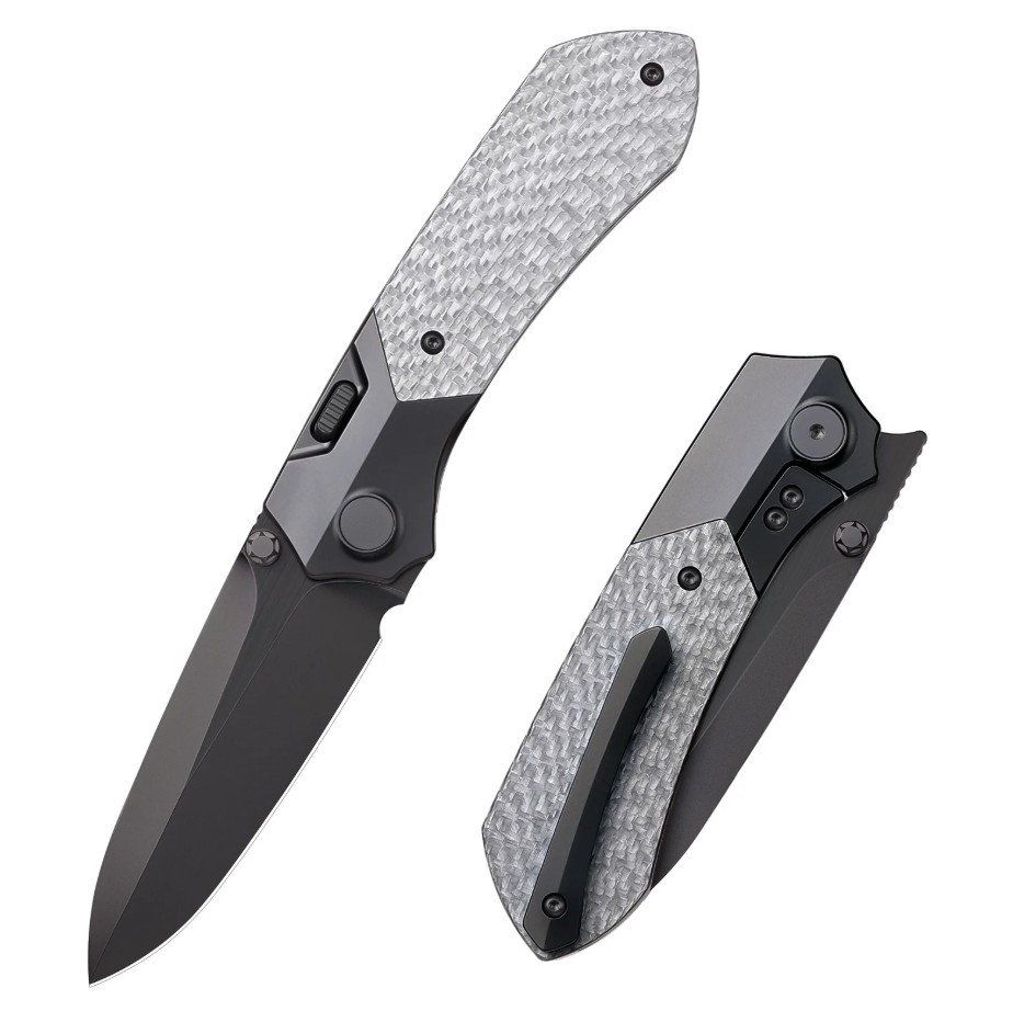 Remette RT-Meteor Folding Knife DLC M390/Gray Carbon Fiber