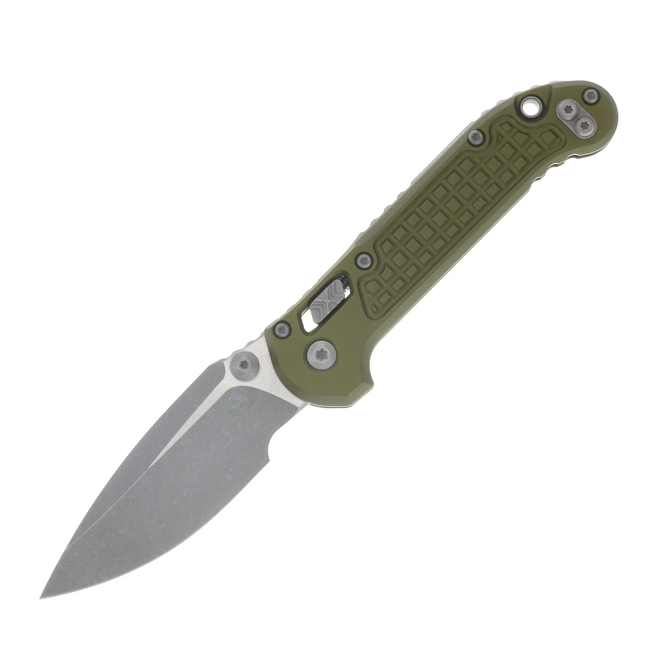 Microtech LUDT RAM-LOK Folder S/E Apocalyptic Standard Frag Aluminum OD Green MT1135RL10APFROD