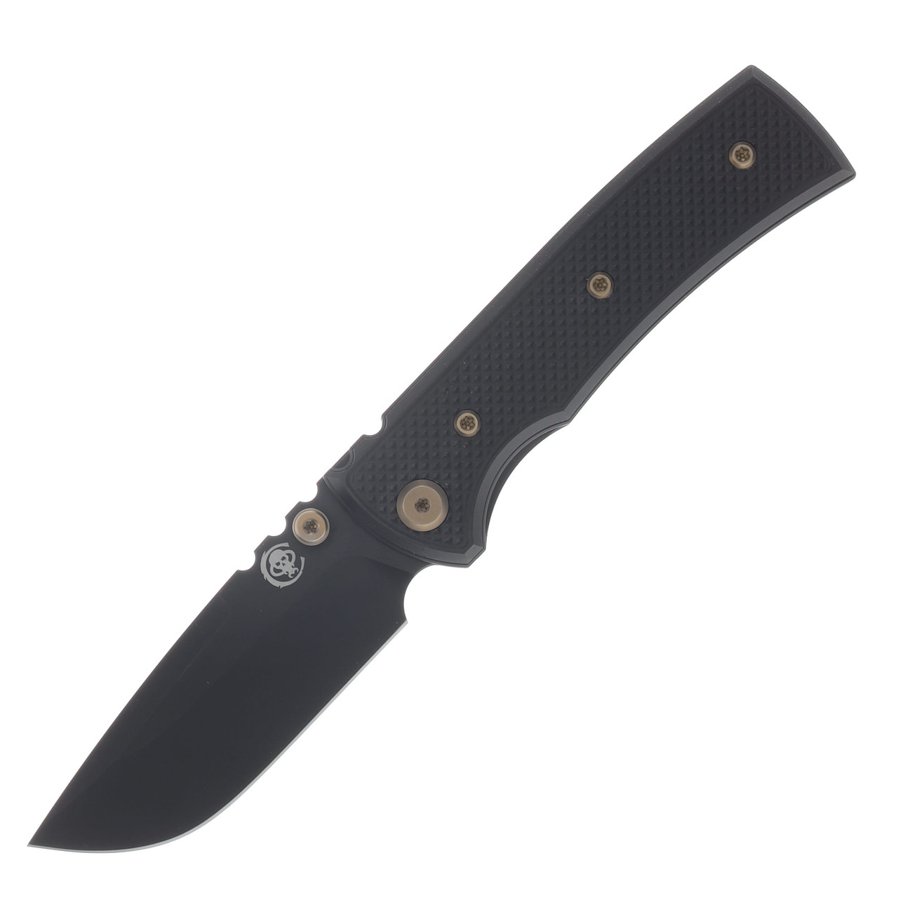 Chaves Blue Label Redencion Street Linerlock Folder Aluminum Knurled Black PVD Bronze TI Black DP CK-1B2-1C9A-2D1-BR
