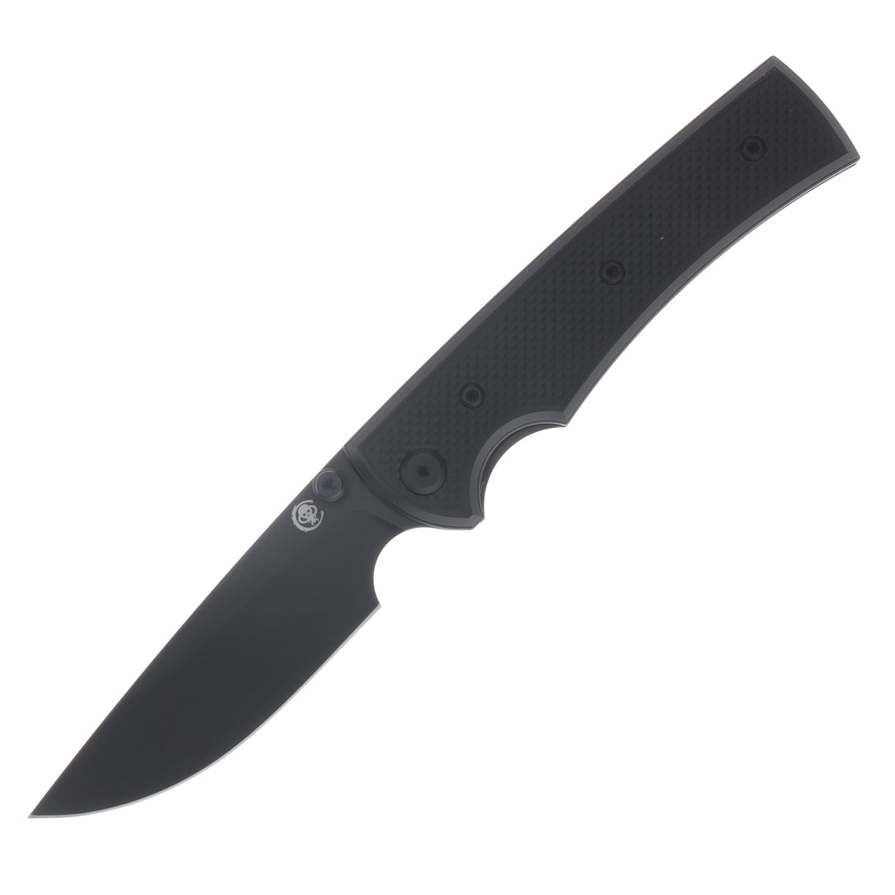 Chaves Blue Label Liberation 229 Linerlock Folder Aluminum Knurled Black PVD Black  TI Black DP CK-2A2-1C9A-2D1-BL