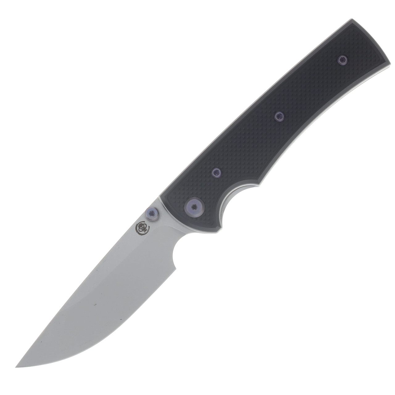 Chaves Blue Label Liberation 229 Linerlock Folder Aluminum Knurled Black PVD Purple TI SW DP CK-2A2-1B9A-2D1-PRP